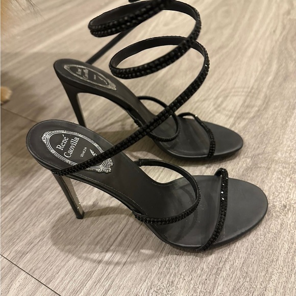 Rene Caovilla black Cleo sandals!!!! Size 40 European - Picture 8 of 8